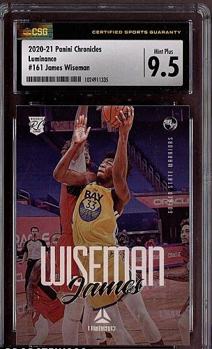 JAMES WISEMAN 2020-21 Chronicles "Luminance" #161 RC CSG 9.5 Mint Plus