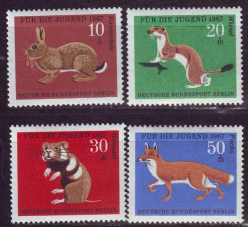 GERMANY BERLIN [1967] MiNr 0299-02 ( **/mnh ) Tiere