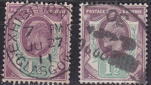 ENGLAND GREAT BRITAIN [1902] MiNr 0105 ( O/used ) [01] 2 Farben