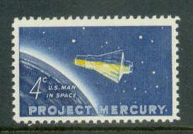 1193 4c Project Mercury Fine MNH