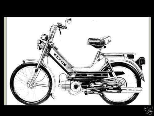 Puch Scooter Servicio & Partes Manuales 250pg Con / Maxi Deporte NEWPORT Magnum