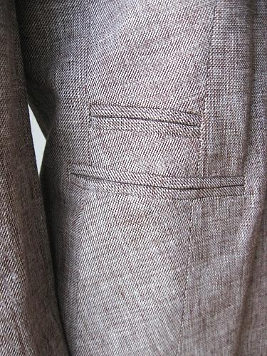 W2 Jones New York NEW Women's Cocoa 1-Button Long Sleeves Lined Linen Blazer 14W