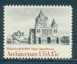 1839 15c Trinity Church Fine MNH