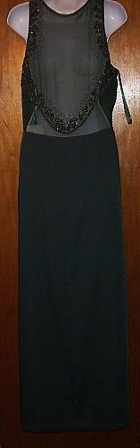PARTYTIME SEQUINED NEW SIZE 16 GREEN FORMAL GOWN RETAIL $289