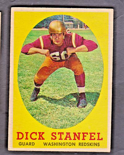1958 Topps #39 Dick Stanfel Washington Redskins HOF NM