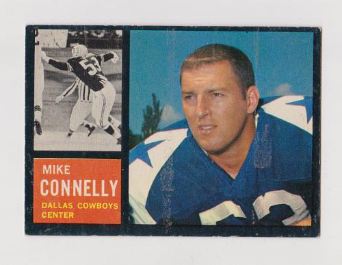 1962 Topps Football #44 Mike Connelly Cowboys