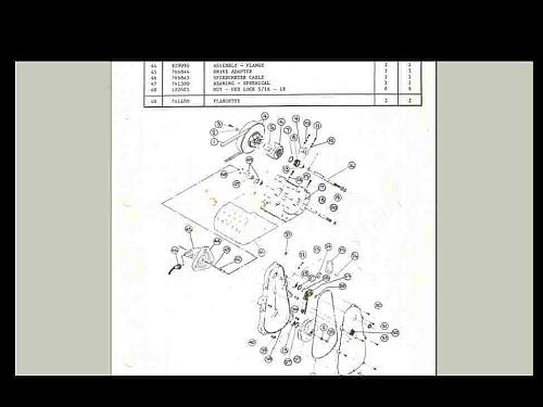 SCORPION BRUT SNOWMOBILE BROCHURE & PARTS MANUAL Set -for Sled Repair & Service