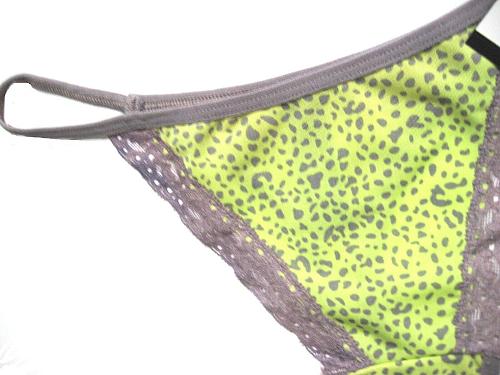A0431 DEREON by Beyonce NEW D2082 Su_Li Leopard Prints Lace and Microfiber Thong
