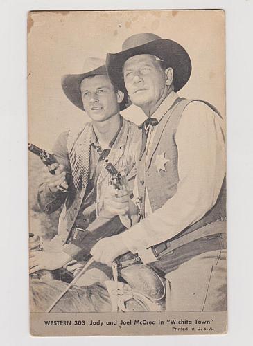Witchita Town TV EXHIBIT CARD 303 Jody And Joel McCrea