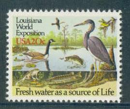 2086 20c Bayou Wildlife Fine MNH Plt/4 LL 11111 F04184