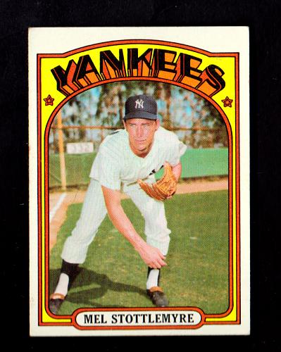 1972 Topps #325 Mel Stottlemyre Yankees NM