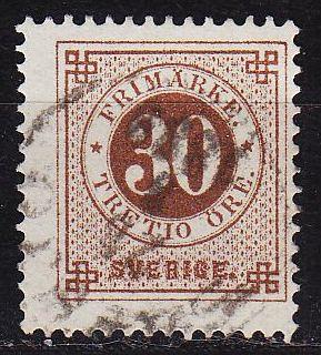 SCHWEDEN SVERIGE [1886] MiNr 0035 ( O/used )