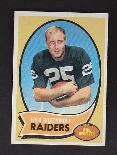 1970 Topps #85 Fred Biletnikoff Raiders HOF Set Break NM-MT
