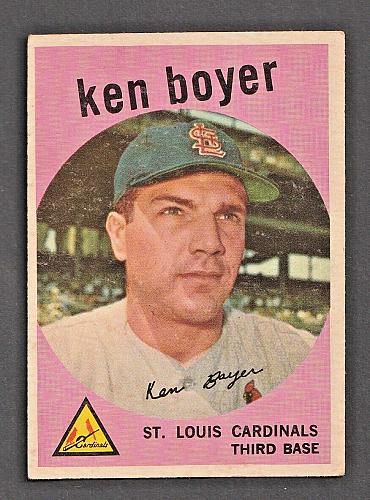 1959 Topps #325 Ken Boyer Cardinals NM