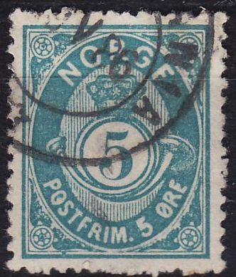 NORWEGEN NORWAY [1882] MiNr 0036 b ( O/used )