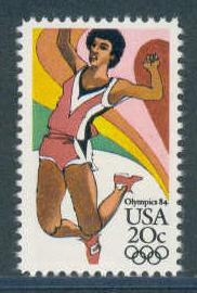 2083 20c Long Jump Fine MNH