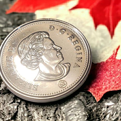 2021 Canada 5 Cent Elizabeth II 4th Portrait UNC Very High Grade MS++(2)