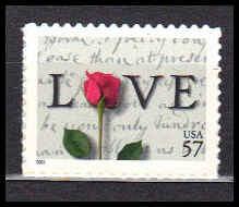 3551 57c Love Fine MNH Plt/4 LL B11111 F12361