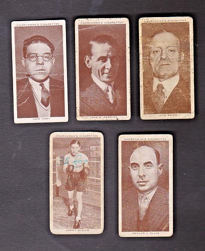 5 Assorted Churchman Boxing Personality Cards