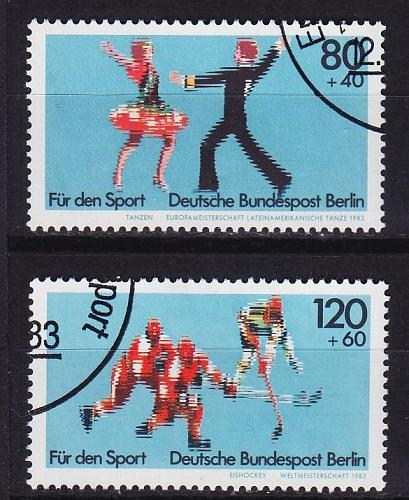 GERMANY BERLIN [1983] MiNr 0698-99 ( O/used ) [01] Sport Ersttag