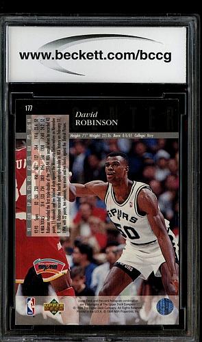 1993-94 Upper Deck SE #177 David Robinson Spurs HOF BCCG 9 MINT