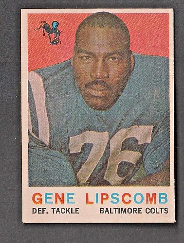 1959 Topps #36 Gene Lipscomb Colts RC NM Set Break