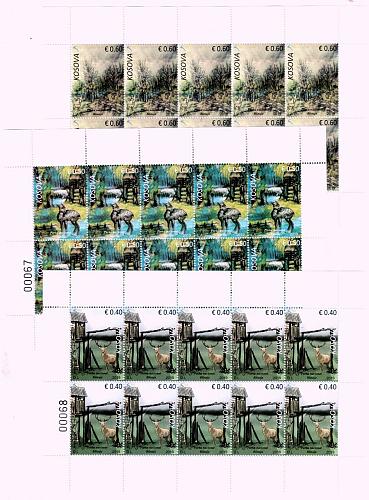 Kosovo Stamps 2019. National Park Blinaja. Fauna. Deer. Sheet MNH