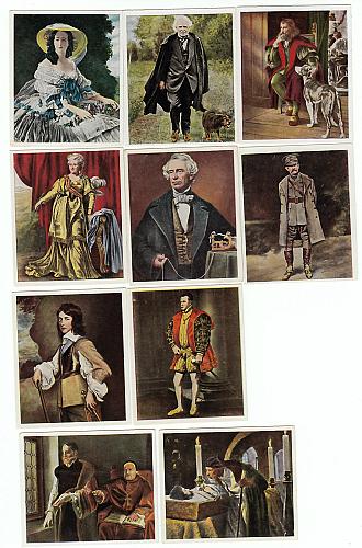 10 1934 Trade Cards CATHERINE THE GREAT Herbert Kitchener IVAN THE TERRIBLE