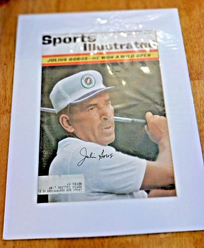 Julius Boros Signed Matted Sports Illustrated (Cover Only) 7/1/63 Golf With COA