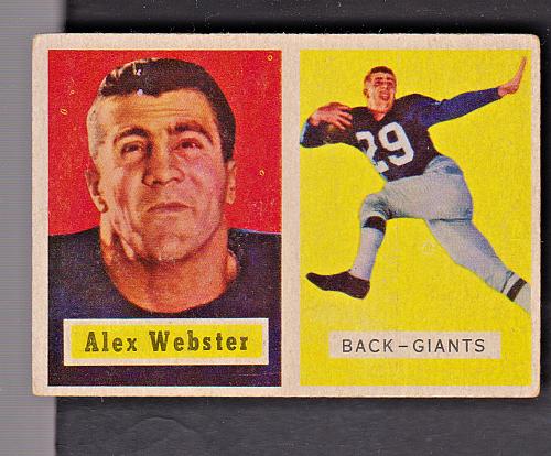 1957 Topps #121 Alex Webster Giants EX+