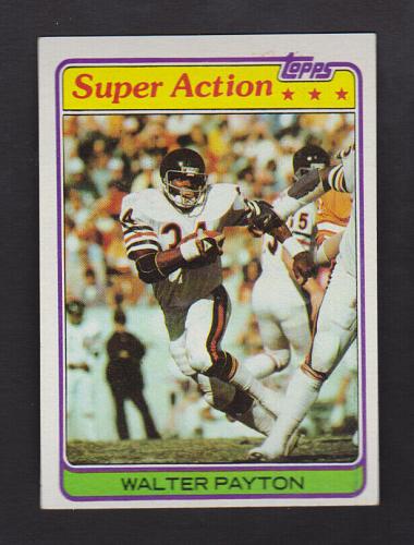 1981 Topps Football #202 Walter Payton Super Action Chicago Bear