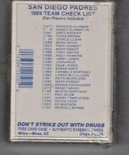1989 San Diego Padres Upper Deck Sealed Team Set Tony Gwynn Sandy Alomar Jr.