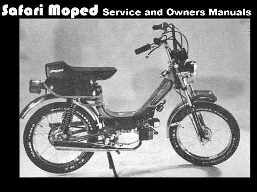 SAFARI MOPED OPERATION & ENGINE MANUALs 90pg for Scooter Tuning Service & Repair