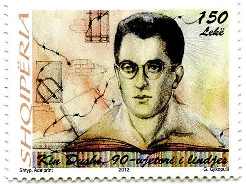 Albania Stamps 2012. Kin Dushi, writer. His 90th Birthday Anniversary. Set MNH