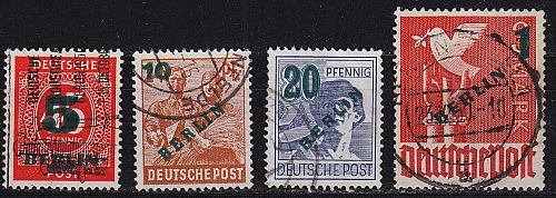 GERMANY BERLIN [1949] MiNr 0064-67 ( O/used ) [02]