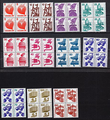 GERMANY BERLIN [1971] MiNr 0402-11 ( **/mnh ) [01] Unfall 4er