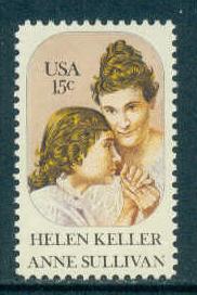 1824 15c Helen Keller Fine MNH Plt/4 UR 39314 F10550