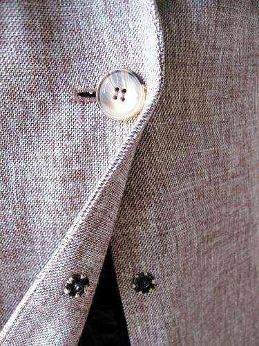 W2 Jones New York NEW Women's Cocoa 1-Button Long Sleeves Lined Linen Blazer 14W