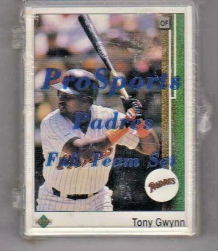 1989 San Diego Padres Upper Deck Sealed Team Set Tony Gwynn Sandy Alomar Jr.