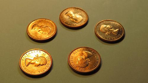1964 Canada 1 cents 1cent 1c one cent One Canadian Penny BU UNC MS