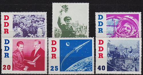 GERMANY DDR [1961] MiNr 0863-68 ( **/mnh ) Raumfahrt