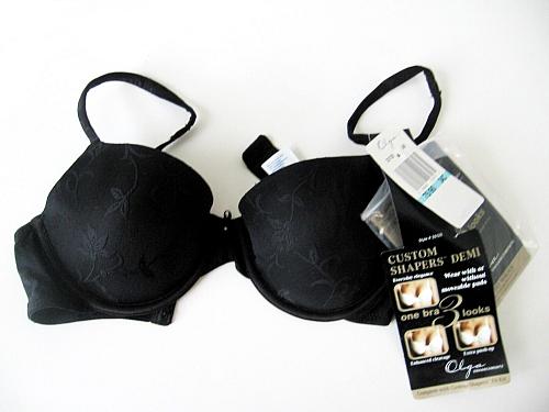 XB035 Olga NEW 33120 Enhancements Custom Shapers Demi Moveable Pads UW Bra 34C