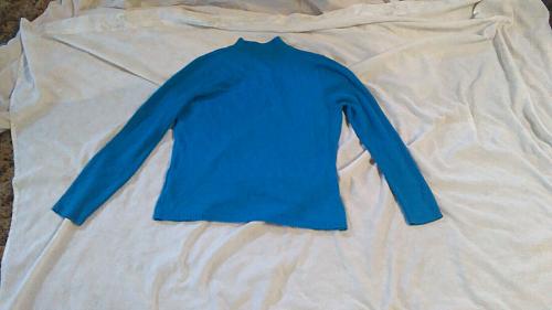 Women's Sag Harbor Blue/Green Pullover Long Sleeve Sweater Size Large