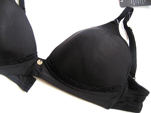XB0143 Josie Natori NEW 137001 Lace Trim Body Doubles Soft Contour Wire-Free Bra