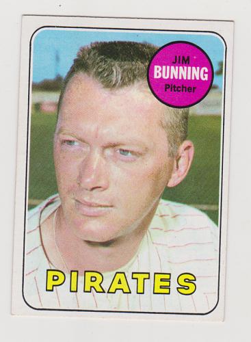 1969 Topps Baseball Jim Bunning #175 Pittsburgh Pirates NM