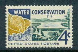1150 4c Water Conservation Fine MNH Plt/4 UL 26600 F08281