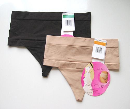 SH008 Maidenform NEW 12412 Shapewear 360 Slimming Invisible Firm Control Thongs