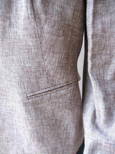 W2 Jones New York NEW Women's Cocoa 1-Button Long Sleeves Lined Linen Blazer 14W
