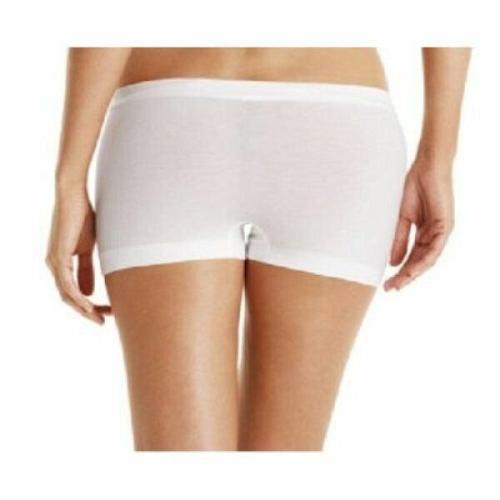 A0296 Calvin Klein NEW D1303 Women's RealCool Cotton Seamless Shorts White Nude