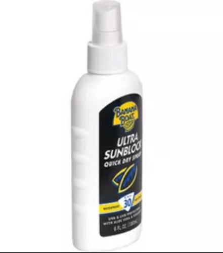 SC5 Banana Boat NEW Ultra Sunblock Quick Dry Spray SPF 30 Aloe Vitamin E 6 Fl Oz